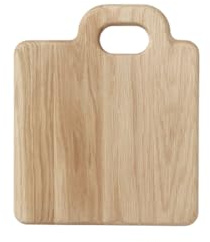 broste Copenhagen Planche à découper Olina en chêne huilé, dimensions : 30 x 25 x 2 cm, 57000018