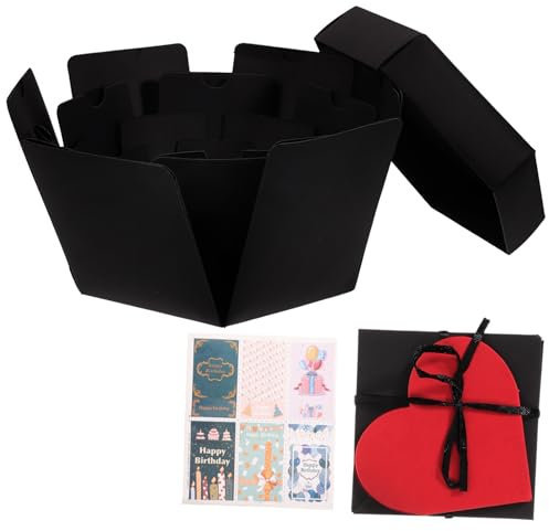 Zerodeko 1stk Fotospeicher Aufbewahrungsbox Für Foto Aufbewahrungsboxen Dekoration Holzformen Zum Basteln Kreatives Fotoalbum Diy Handbuch Hex-box Kraftpapier