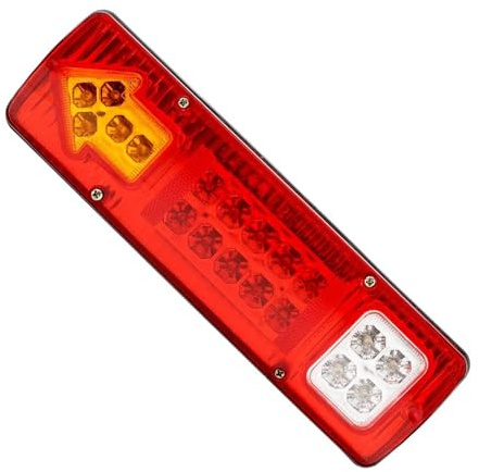 Feux Arrière Feux Arrière À 19LED Indicateur Frein Et Recul pour Remorque Camion Camion Clignotant Accessoires Voiture 12V 24V Car Feu ArrièRe(12V)