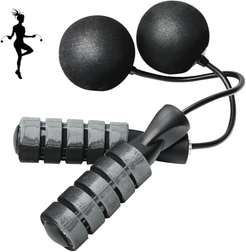 Corde à sauter lestée sans fil pour entraînement sans enchevêtrement, corde à sauter réglable pour fitness, perte de poids, entraînement pour hommes, femmes, enfants