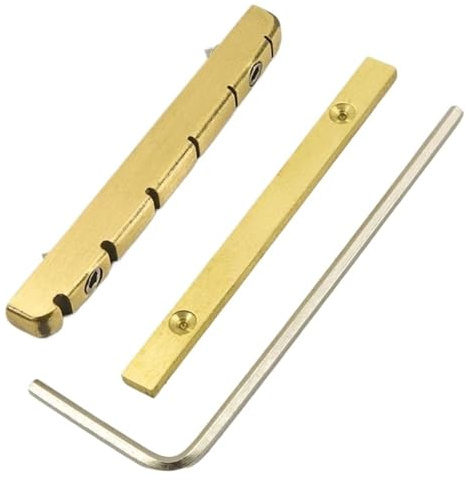 Guitar Brass Bridge Mutter Replacement Justerbar Höjd Nut Split Regulation Gitarrtillbehör För 6-strängad Gitarr Tillbehör för gitarrmutter