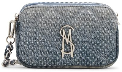 Steve Madden Daisy-r Quilted Double Zip Crossbody with Stones