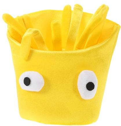 ERINGOGO Fröhlicher Kartoffel-hut Für Erwachsene Und Junge Mädchen Lustiger Food-hut Für Halloween Partys Und Fotografie Einzigartiges Kostüm-accessoire Aus Weichem Gelb
