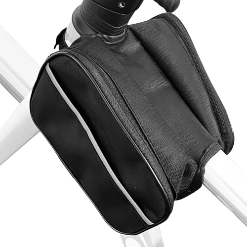 CALLYSONIC Fahrradtasche Rahmen, Lenkertasche Fahrrad, Rahmentasche Fahrrad, für Mountainbike, Aufbewahrung im Freien, Organizer Pendeltasche, Kinder, Erwachsene
