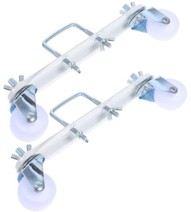OUNONA Soporte de Rueda Giratoria para Calentadores Eléctricos Pequeño, Base Móvil de Color Claro, Ruedas Resistentes de Repuesto, Compatible con Radiadores, Transporte Fácil en Hogar