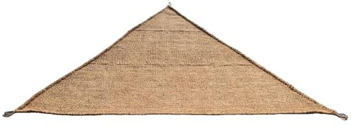 Telo ombreggiante triangolare CocoWeave – 3x3x3 metri – Telo parasole resistente in fibra di cocco – Protezione solare efficace e vela parasole permeabile all'acqua – Per terrazza o giardino – 7 KG