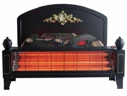 Dimplex Yeominster Radiant Bar Fire, Traditionally Styled Free Standing Electric Fireplace with Glowing Log Ember Fuel Bed and 1.2kW Heater with 2 heat settings