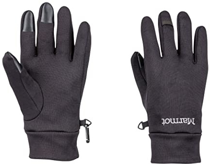 Marmot Power Stretch Connect Glove Gants Polaires, Chauds, Coupe-Vent, Hydrofuges, pour Outdoor, Vélo, Course à Pied Black FR: S(Taille Fabricant: S)