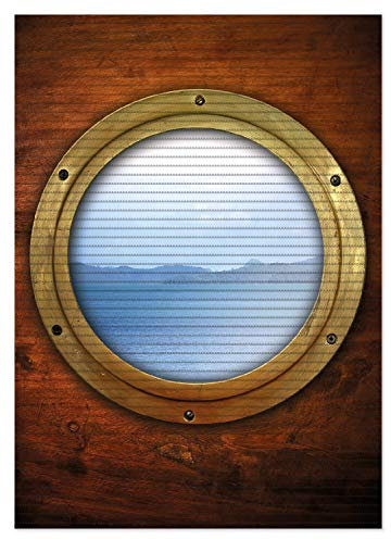 Wallario Duschmatte Antirutschmatte Badmatte Fußmatte Guckloch aus dem Boot, Größe ca. 70 x 50 cm