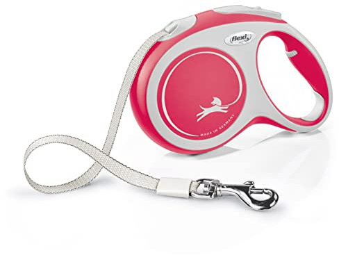 flexi® Comfort L Gurt 8 m rot, Roll-Leine für Hunde bis 50 kg