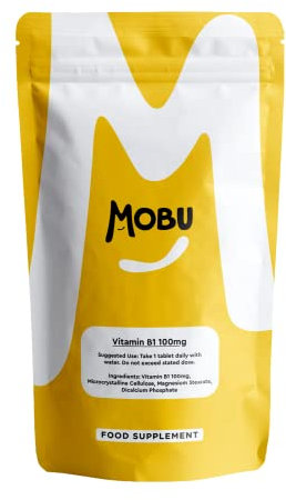 Vitamin B1 Thiamine 100mg 120 Tablets | Healthy Heart, Immune & Psychological Function | Thiamine Hydrochloride High Strength | Vegan | MOBU UK