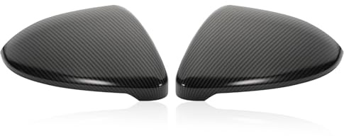 Spiegelkappen Für Golf 7 Golf 7.5,5G0 857 537 E,Konuooer Auto Rückspiegel Gehäuse für MK7 2012-2019 5G0 857 538 E,Carbonfaser Rückspiegel Ersatz Spiegelkappen 1 Paar