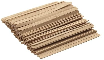 KURTT - Palitos de madera - Bambú - 110 mm de largo - 2000 unidades en embalaje - Café para llevar - palitos - Café - para ir - desechables - Pajos de agitación - barra de agitación - dispensador