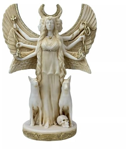Generic Hecate Hekate Dreifache Göttin der Magie, Nacht, Mond, griechische Skulptur, Statue, 18 cm
