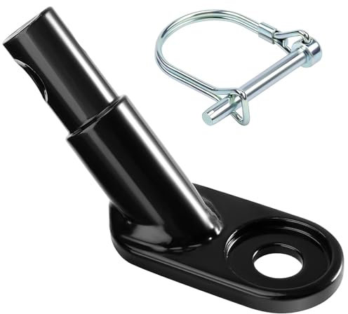 Fahrradanhänger Kupplung Set, Universal Fahrrad Anhängerkupplung Schwarz mit Sicherungsstift Adapter für Thule Fahrradanhänger Kinderanhänger Fahrradanhängerkupplung