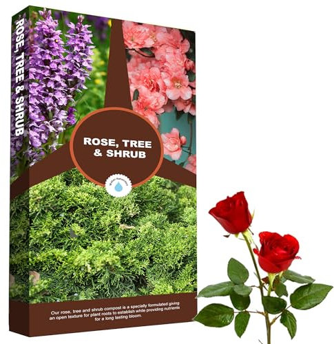 Rose Tree & Shrub Compost 60 Litres Outdoor & Indoor Gardening Soil Planting Small To Large Plants (60 Litre Bag)