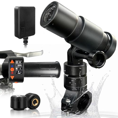 VSYSTO Fahrradkamera, WiFi Helmkamera, HD 1080P Action Kamera, wasserdichte Fahrrad Dash Cam, 150° Fisheye-Objektiv Videorecorder mit Nachtsicht, GPS, TPMS, Loop-Aufzeichnung, G-Sensor