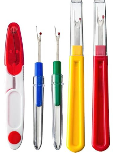Nahttrenner Set & Seam Ripper Mit Schutzkappe - Auftrenner Für Nähte & Nahtauftrenner (Multifarbig#5)