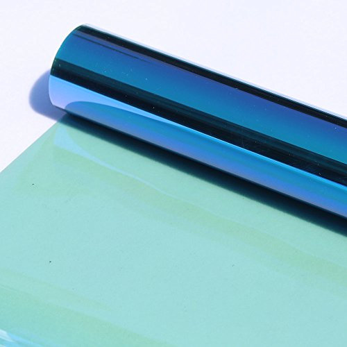 Auto TöNungsfolie，ScheibentöNungsfolie 50 * 100/200/300/500 cm VLT 55% Datenschutz Tönt Auto Home Fenster Tönung Film Sommerschattierung Film Car Tint(50 X 100 cm)