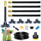 360° Curved Garden Automatic Irrigation System, Kit arrosage automatique système, Kit Arrosage Goutte à Goutte, Kit d'irrigation de brouillard, pour paysage, lit de fleurs et plantes de verdure(5m)