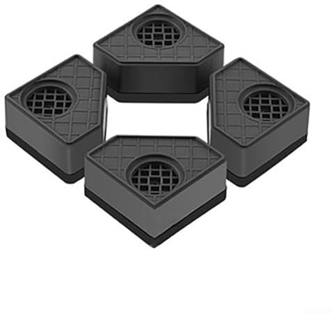 4 x stoßdämpfende Unterlegscheiben, rutschfeste Kühlschrank-Fußpolster für Trockner, Kühlschrank, Laufband, Tisch, Stuhl (einlagig, 4,5 cm)
