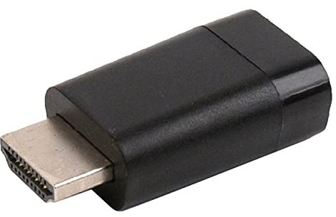 Velocraze Adaptador - conversor de señal HDMI a VGA, Puertos: 1 HDMI Macho, 1 VGA Hembra, Material: plástico, Ideal para conectar Dispositivos a monitores Antiguos. #