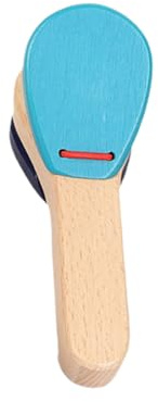 TOYANDONA Holzklatscher Mit Langem Griff Schlaginstrumente Spielzeug Holzkastagnetten Handklatscher Musikinstrumente Spielzeug Rhythmusinstrumente Für Junge Mädchen