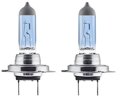 NEOLUX von Osram H7 Blue Light 55W 12V Halogen Leuchtmittel Xenon Look 2 Stück
