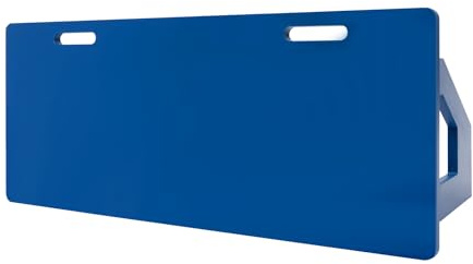 MELAQULY Fußball-Rebounder-Board, 100 x 40cm Tragbares Fussball Prellwand Brett, Trainingsbrett Rebounder Kicker für Kinder & Jugendliche Pass-und Schießübungen (Blau)