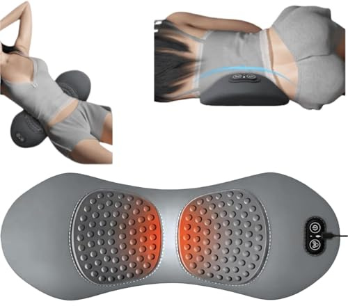 Dr. Vitalex OrthoFlex Pro 2025 Rückenmassagegerät (Testsieger) – Elektrisches Massagegerät mit Wärme, Vibration & Lendenwirbelstütze gegen Rückenschmerzen & zur Wirbelsäulenentlastung. Ideal (Grau)