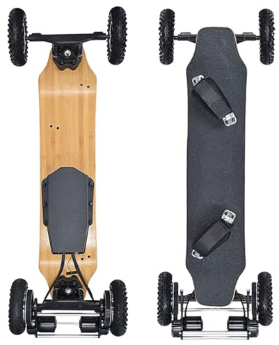 Elektrisches Offroad-Skateboard Elektrisches Longboard, 4-Stufen-Fernbedienung, max. 120 kg Traglast, ideal für Stadt & Pendeln Square-Corners