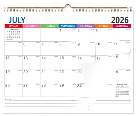 Calendario Da Parete 2026-2027 - Luglio 2026 - Dicembre 2027 Planner Verticale Grande Formato - 18 Calendario Mensile Da Parete,Per La Programmazione, L'Organizzazione E La Pianificazione, A