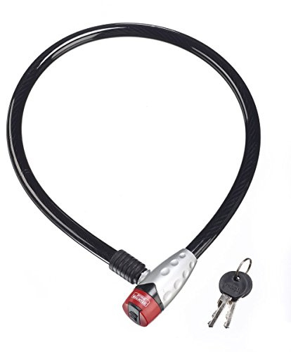 Burg-Wächter 15mm Bike Cable Lock - 80cm, Black