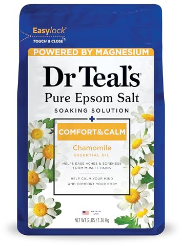 Dr. Teal's Epsom Salt Soaking Solution, kamomill, 48 uns av Dr. Teal's