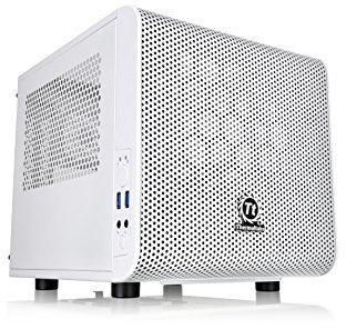 Thermaltake Core V1 Snow Edition Mini ITX Chassis - Caja de ordenador , blanco