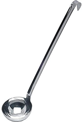Genware NEV-627010 One Piece Ladle, Stainless Steel, 10 cm, 7 oz., 200 mL