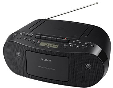 Sony CFD-S50 Classic CD and Tape Boombox with Radio - Black