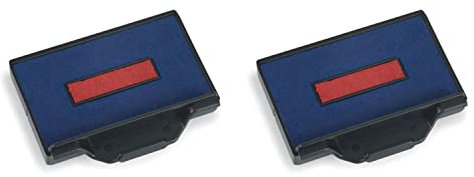 Trodat 2 Stück Kassetten Ersatz-Stempelkissen für Stempel 6/56/2 zweifarbig blau – rot
