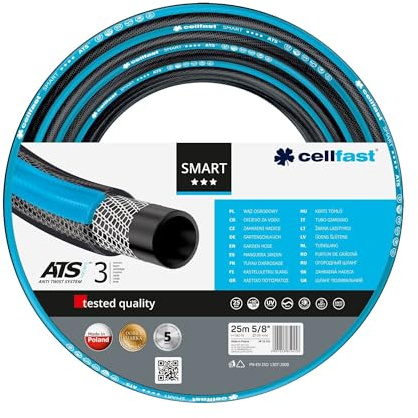 Perel Cell Fast Tubo da Giardino Smart, 5/8 Pollici, 25 m, 37 x 10 x 37 cm, Multicolore, CF13 – 110