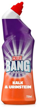 CILLIT BANG WC-Power Gel Kalk- & Urinstein Zerstörer – Kraftvoller WC-Reiniger – 1 x 750 ml