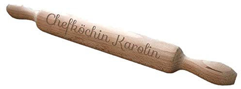 CADEAUX.COM Nudelholz graviert mit Name