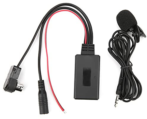 Bluetooth 5.0 AUX-Kabeladapter, Freisprecheinrichtung Mikrofon Bluetooth AUX Adapte Audiokabel mit Mikrofon Auto-Audioadapter Passend für Alpine CDA-9857 CDA-9886 CDA-117