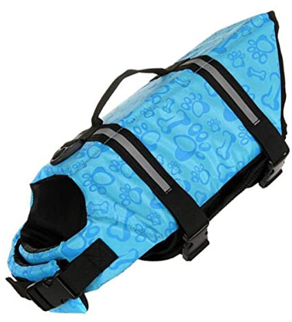 Mipcase Schwimmweste Für Hunde Reflektierende Verstellbare Weste Für Welpen Und Haustiere Leicht Und Tragbar Geeignet Für Strand Pool Und Bootfahren