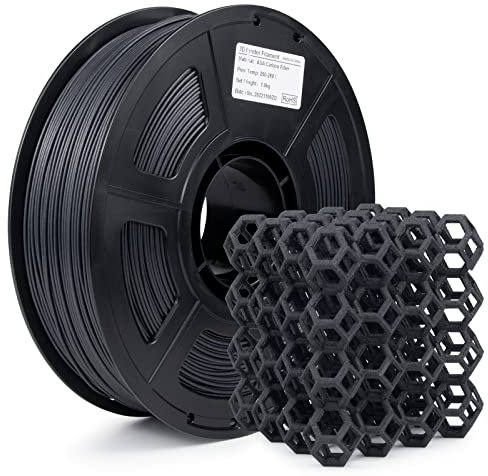 IEMAI ASA Kohlefaser Filament 1,75 mm, Carbon Fiber Filament mit 20% Kohlefaser, Matt Schwarz 1Kg Spule