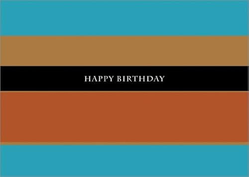 Kartenkaufrausch Im 5er Set: Typografische Geburtstagskarte „Happy Birthday“