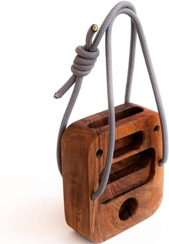 dv decovieno Tragbares Hangboard für Klettergriffe, Fingerboard-Trainer zur Stärkung des Handgriffs, Pinch-Block-Griff, Fitness-Trainingsgerät für das Heim-Fitnessstudio – Hartholz