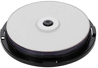 SHUAIGUO Lot de 10 disques DVD vierges 215 min 8X + R DL 8,5 Go personnalisables pour données et vidéo, Blanc, 10 pièces