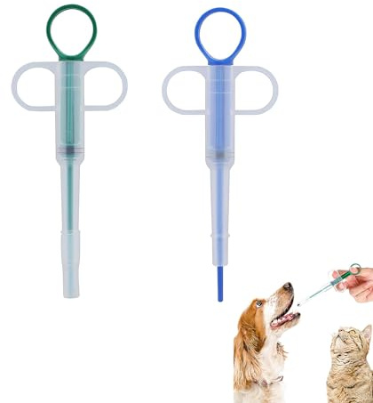 YUGUOLAN 2 Stücke Tabletteneingeber Katze, Tablettengeber Für Katzen, Pill Assist Katze, Katze Entwurmen, Medikamenten Feeder, Tablette Feeder, Für Katzen Und Kleine Hunde