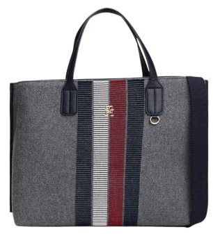 Tommy Hilfiger Distinct Satchel, Handtasche, Umhängetasche, Grau