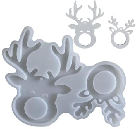 Moldes de silicona Moldes de fundición Alce Colgante, Navidad Ciervo Silicona Moldes Moldes, Moldes de Silicona, Moldes de Fundición, Moldes de Resina Epoxi Navidad Para Decoración del Hogar